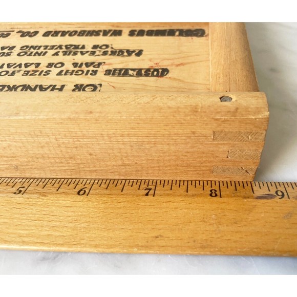 Dubl Handl Washboard Vintage Primitive Decor Columbus Washboard Co 18" x 8.5" - Picture 10 of 12